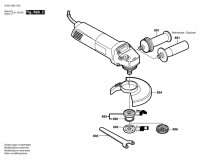 Bosch 0 601 802 773 Gws 10-125C Angle Grinder 230 V / Eu Spare Parts